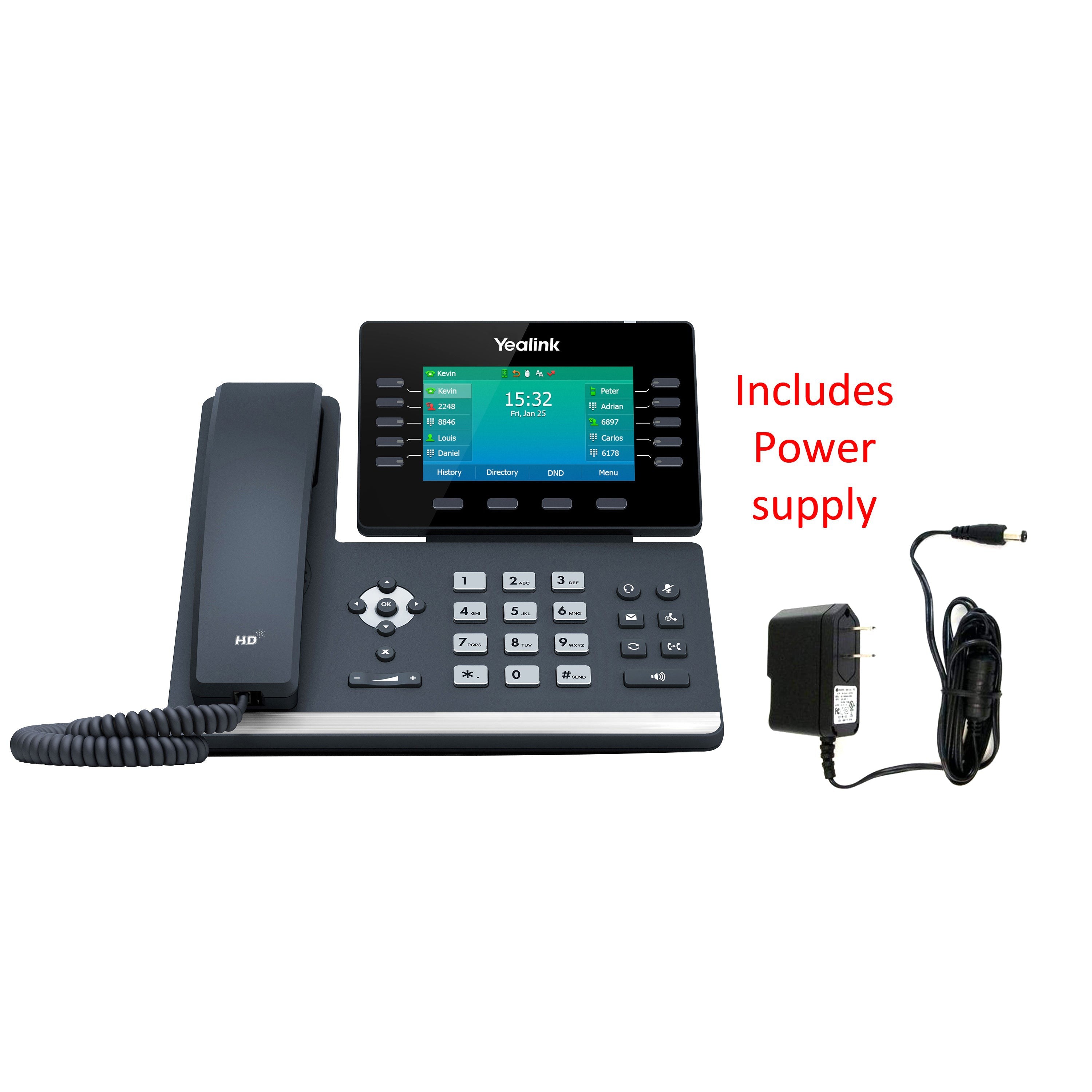 ぴよ。 S⑤ T⑤ 750 Yealink SIP-T54W-PWR Business Phone